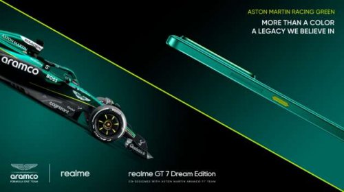 Aston Martin F1 teams up with Realme for GT 7 Dream Edition phone – launching May 27, multi-year deal