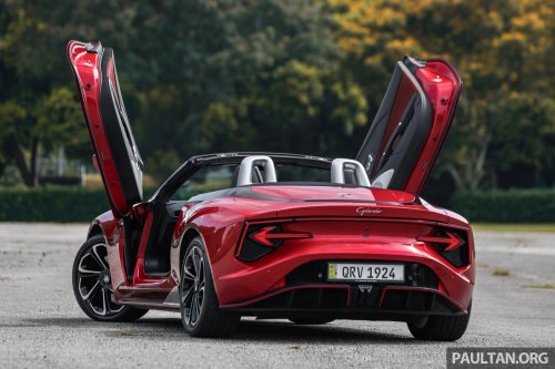 MG Cyberster Malaysian gallery – check out this RM320k scissor-doored 544 PS AWD EV roadster