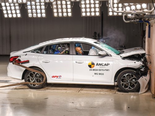 MG5 now rated three stars by ANCAP – seat belt pre-tensioners, seat belt reminders, AEB, lane keep fitted