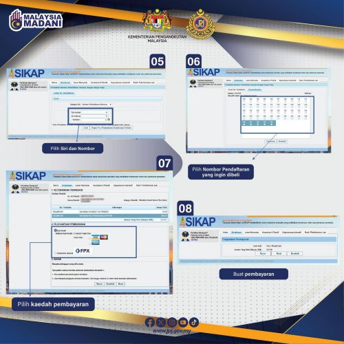 JPJ clearing leftover A-A number plates on MySikap