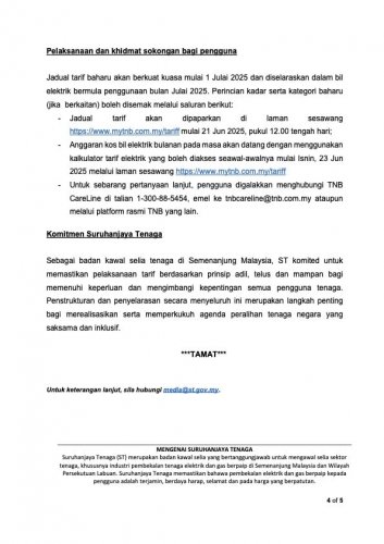 Big changes to domestic TNB bill structure – no more tiered rates, base tariff up by 13.64% from July 1, 2025