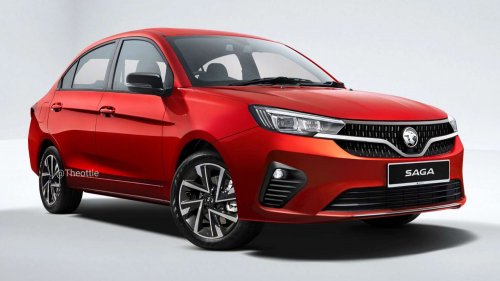 2025 Proton Saga MC3: pair of them spied on highway