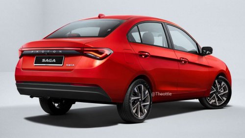 2025 Proton Saga MC3: pair of them spied on highway