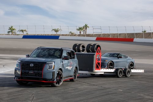 2026 Nissan Patrol Nismo – tuned Armada gets 460 hp; sports air suspension, exhaust; red pinstripe bodykit