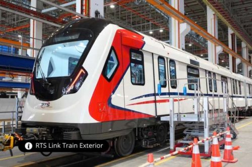 First JB-Singapore RTS Link train set delivered – rail system works at 56%, on track for December 2026 start