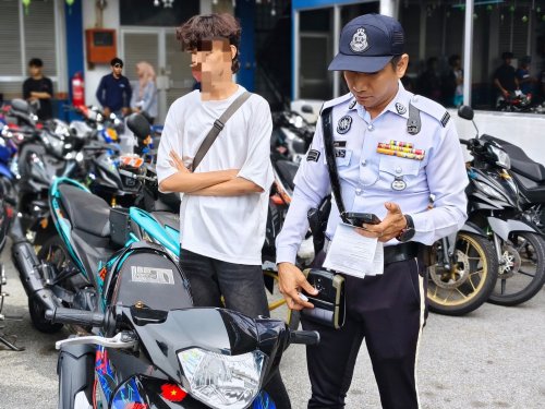 KL Traffic Police continue crackdown on noisy bikes