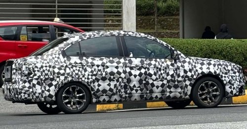 2025 Proton Saga MC3 shown on livestream – new face, exterior lighting; dual screens on revised dash