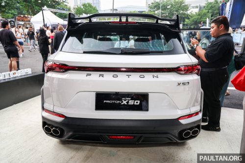 2025 Proton X50 facelift shown in Malaysia – live photos of major redesign, all-new interior, 4-cyl engine