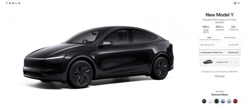 Tesla Model Y Juniper updated in Malaysia – LR AWD now with 600 km WLTP, new Diamond Black hue for EV