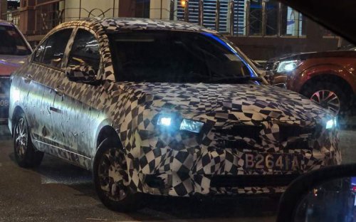 2025 Proton Saga MC3 shown on livestream – new face, exterior lighting; dual screens on revised dash