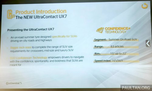Continental UltraContact UX7 sampled – new SUV tyre heads brand’s tech experience showcase in Germany