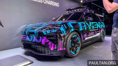 Porsche reveals 11-kW wireless AC charging tech – one-box solution to be offered for Cayenne Electric