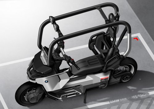 BMW Motorrad Vision CE e-scooter comes with cage