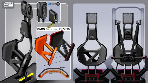 BMW Motorrad Vision CE e-scooter comes with cage