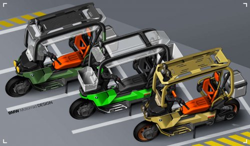 BMW Motorrad Vision CE e-scooter comes with cage