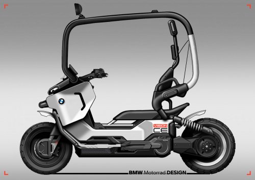 BMW Motorrad Vision CE e-scooter comes with cage