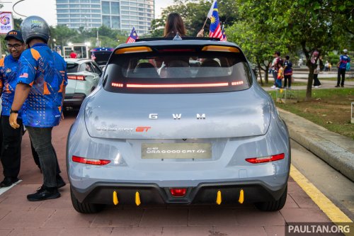 GWM Ora Good Cat GT makes first public appearance at Merdeka parade – sporty EV to be launched soon?