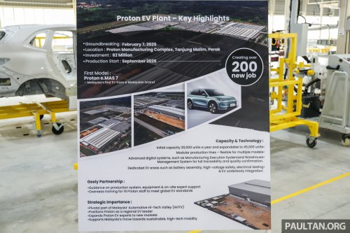 Proton’s dedicated EV plant in Tg Malim launched – CKD eMas 7 kicks off production, eMas 5 next up