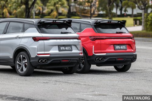 2025 Proton X50 facelift – full gallery of Flagship variant with big spoiler, two-tone interior, sunroof