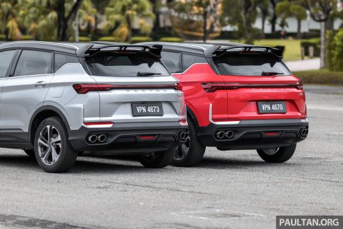 2025 Proton X50 facelift – full gallery of Flagship variant with big spoiler, two-tone interior, sunroof