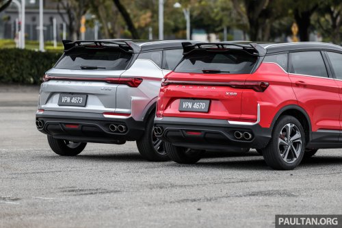 2025 Proton X50 facelift – full gallery of Flagship variant with big spoiler, two-tone interior, sunroof