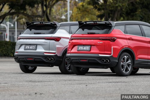 2025 Proton X50 facelift – full gallery of Flagship variant with big spoiler, two-tone interior, sunroof