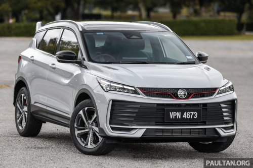 2025 Proton X50 facelift – full gallery of Flagship variant with big spoiler, two-tone interior, sunroof