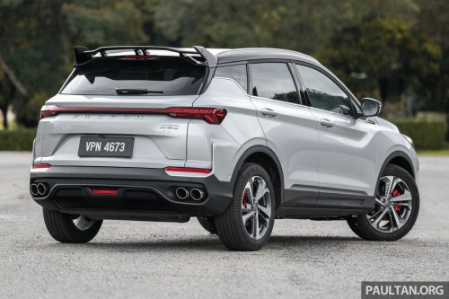 2025 Proton X50 facelift – full gallery of Flagship variant with big spoiler, two-tone interior, sunroof