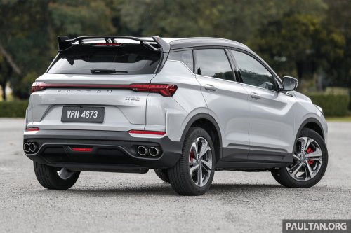 2025 Proton X50 facelift – full gallery of Flagship variant with big spoiler, two-tone interior, sunroof