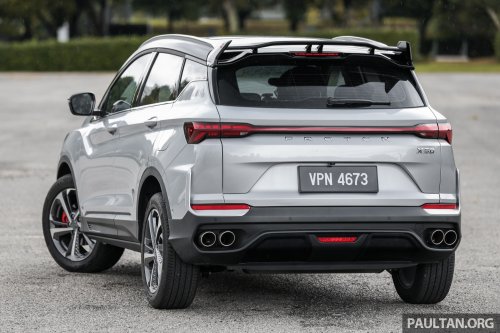 2025 Proton X50 facelift – full gallery of Flagship variant with big spoiler, two-tone interior, sunroof