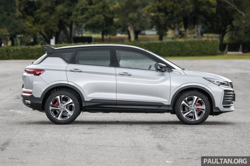 2025 Proton X50 facelift – full gallery of Flagship variant with big spoiler, two-tone interior, sunroof