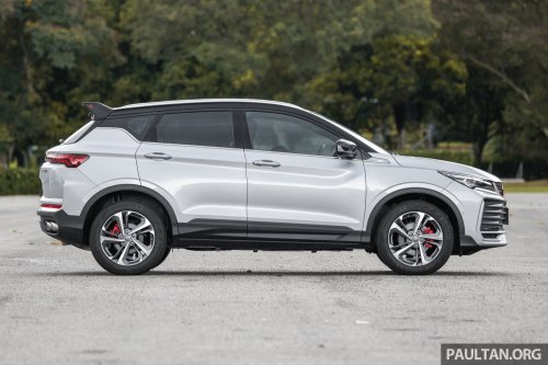 2025 Proton X50 facelift – full gallery of Flagship variant with big spoiler, two-tone interior, sunroof