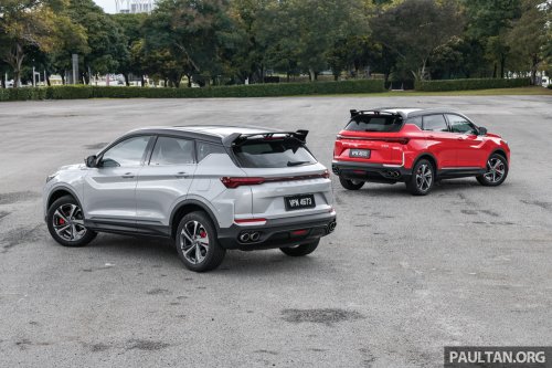 2025 Proton X50 facelift – full gallery of Flagship variant with big spoiler, two-tone interior, sunroof