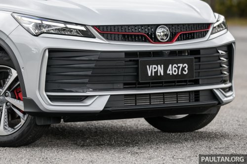 2025 Proton X50 facelift – full gallery of Flagship variant with big spoiler, two-tone interior, sunroof