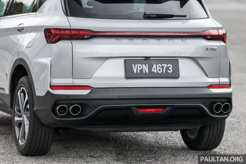 2025 Proton X50 facelift – full gallery of Flagship variant with big spoiler, two-tone interior, sunroof
