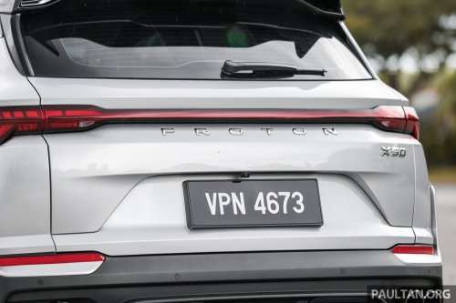 2025 Proton X50 facelift – full gallery of Flagship variant with big spoiler, two-tone interior, sunroof