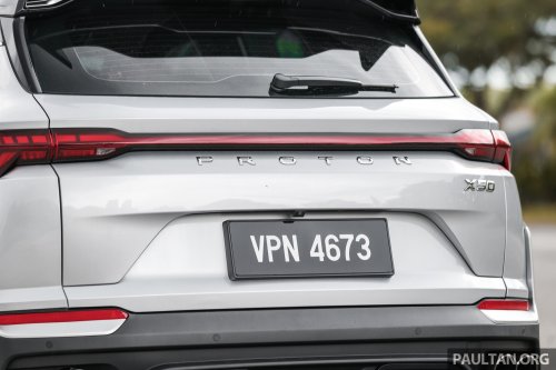 2025 Proton X50 facelift – full gallery of Flagship variant with big spoiler, two-tone interior, sunroof