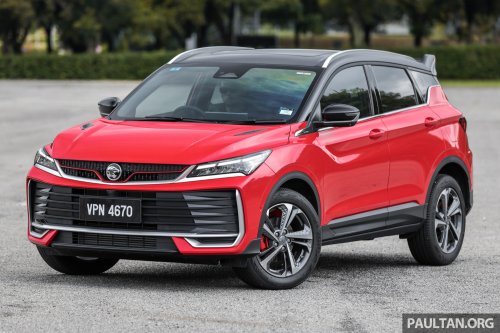 2025 Proton X50 facelift – full gallery of Flagship variant with big spoiler, two-tone interior, sunroof