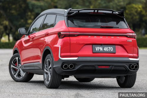 2025 Proton X50 facelift – full gallery of Flagship variant with big spoiler, two-tone interior, sunroof