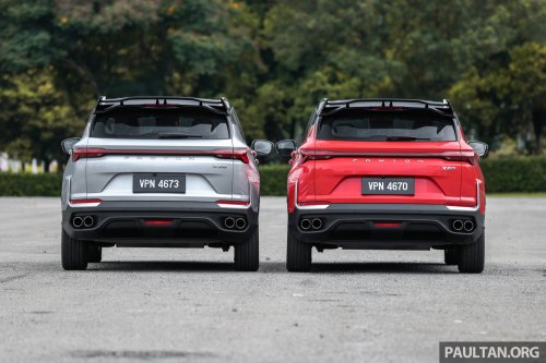 2025 Proton X50 facelift – full gallery of Flagship variant with big spoiler, two-tone interior, sunroof