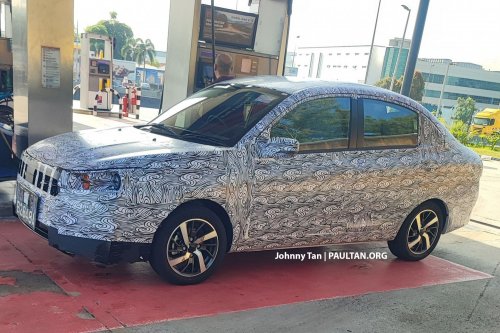 2025 Proton Saga MC3 shown on livestream – new face, exterior lighting; dual screens on revised dash