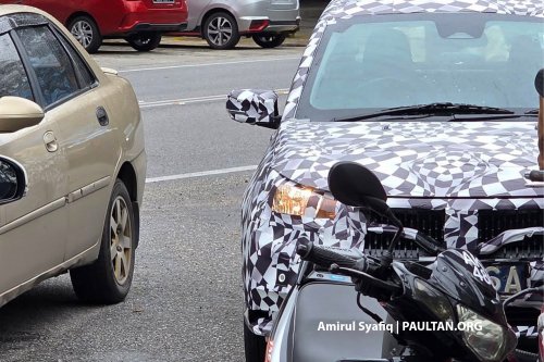 2025 Proton Saga MC3 shown on livestream – new face, exterior lighting; dual screens on revised dash