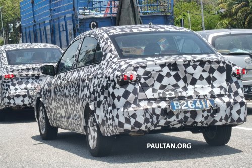 2025 Proton Saga MC3 shown on livestream – new face, exterior lighting; dual screens on revised dash