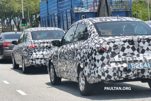 2025 Proton Saga MC3 shown on livestream – new face, exterior lighting; dual screens on revised dash