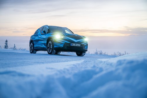 Mercedes-Benz GLC with EQ Technology teased with illuminated front grille – brand’s new design direction