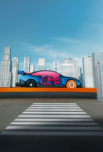 2025 Mercedes-Benz CLA EV turned into life-sized Hot Wheels car – 1:64 version of C178 on sale spring 2026