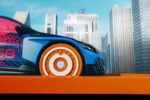 2025 Mercedes-Benz CLA EV turned into life-sized Hot Wheels car – 1:64 version of C178 on sale spring 2026