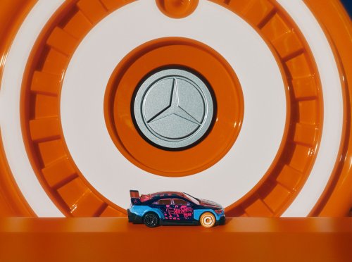 2025 Mercedes-Benz CLA EV turned into life-sized Hot Wheels car – 1:64 version of C178 on sale spring 2026