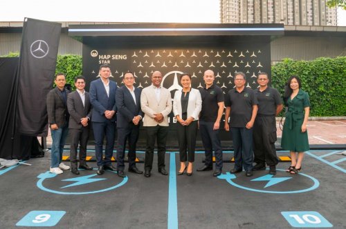 Mercedes-Benz Malaysia, DC Handal unveil Hap Seng Star-branded 22 kW AC chargers at Bamboo Hills