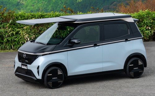 Nissan Sakura gets roof-mounted, extendable solar panel – concept provides 3,000 km of range annually